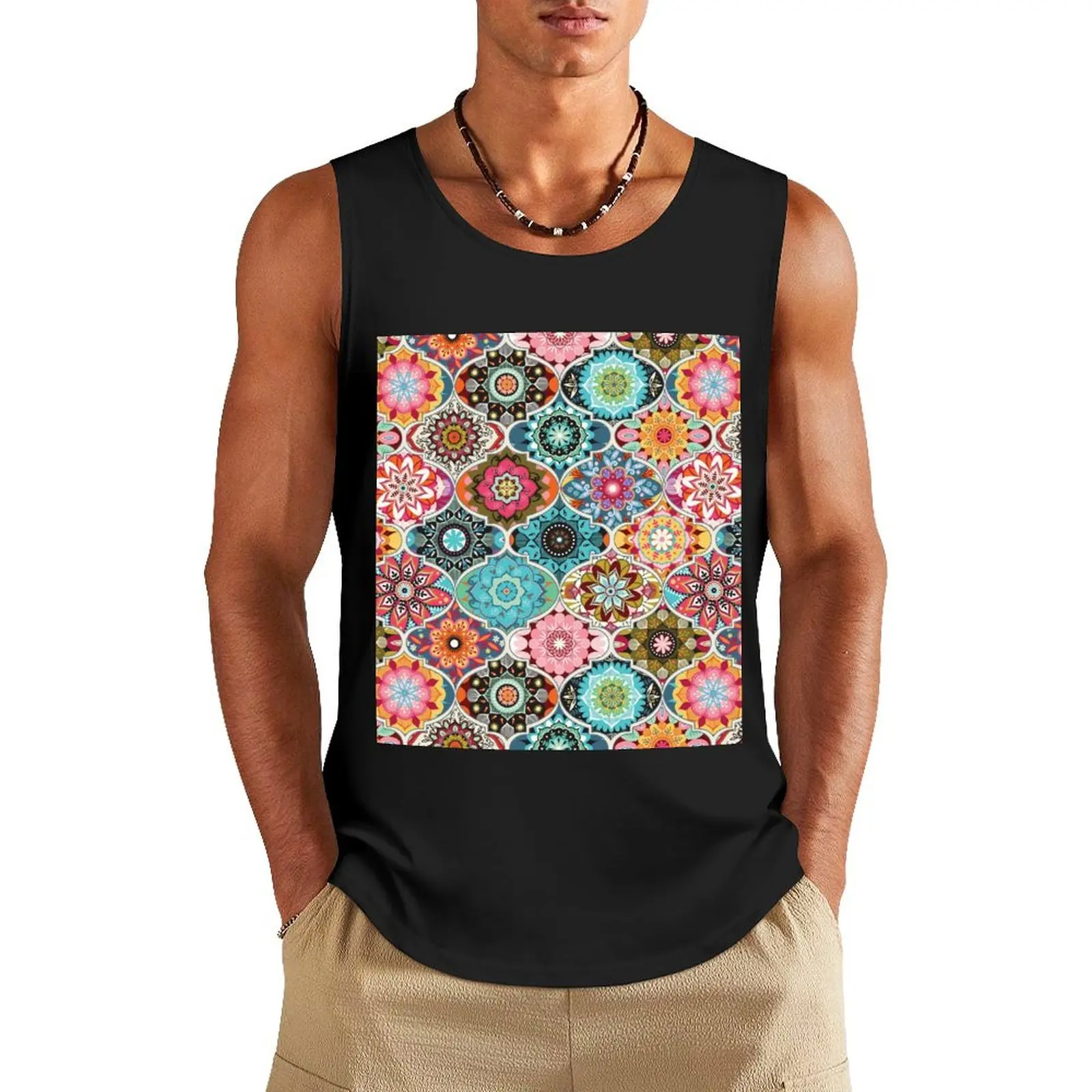 Bohemian summer Tank Top anime clothes gym t-shirts Men's summer clothes fitness
Bohemian summer Tank Top anime clothes gym t-shirts Men's summer clothes fitness