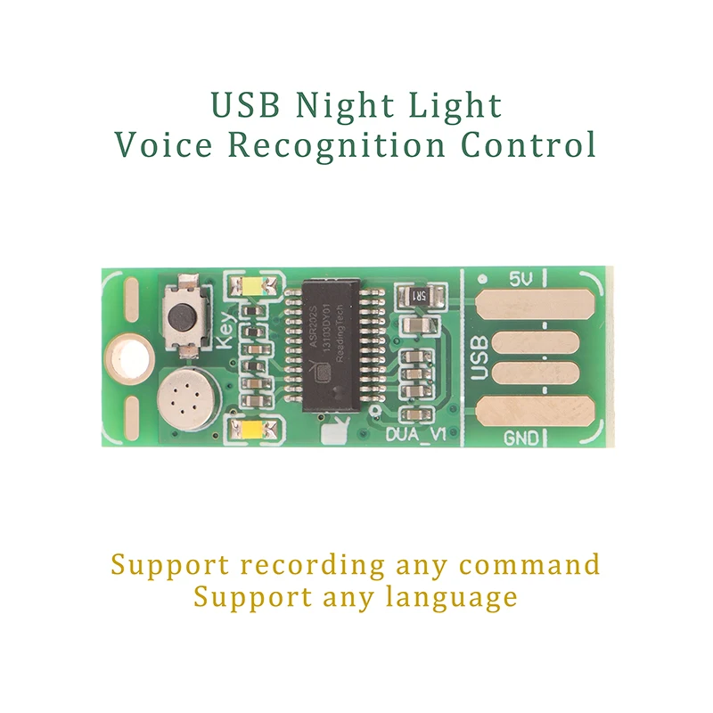 Плата управления распознаванием голоса, USB-ночник, модуль распознавания DUA V1, поддержка записи, любой команд, поддержка любого языка
Плата управления распознаванием голоса, USB-ночник, модуль распознавания DUA V1, поддержка записи, любой команд, поддержка любого языка