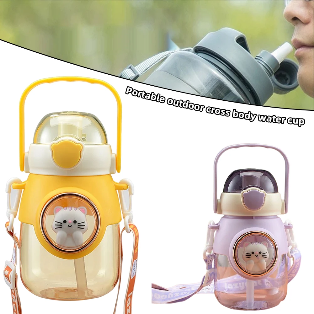 800ml Lovely Cat Water Bottle Personalized Drinking Cup With Strap For Home Indoor Outdoor
800ml Lovely Cat Water Bottle Personalized Drinking Cup With Strap For Home Indoor Outdoor