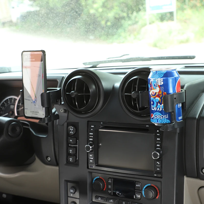 For Hummer H2 2003-2007 Carbon Steel Black Car Mobile Phone Holder Water Cup Multifunction Bracket Interior Car Accessories
For Hummer H2 2003-2007 Carbon Steel Black Car Mobile Phone Holder Water Cup Multifunction Bracket Interior Car Accessories