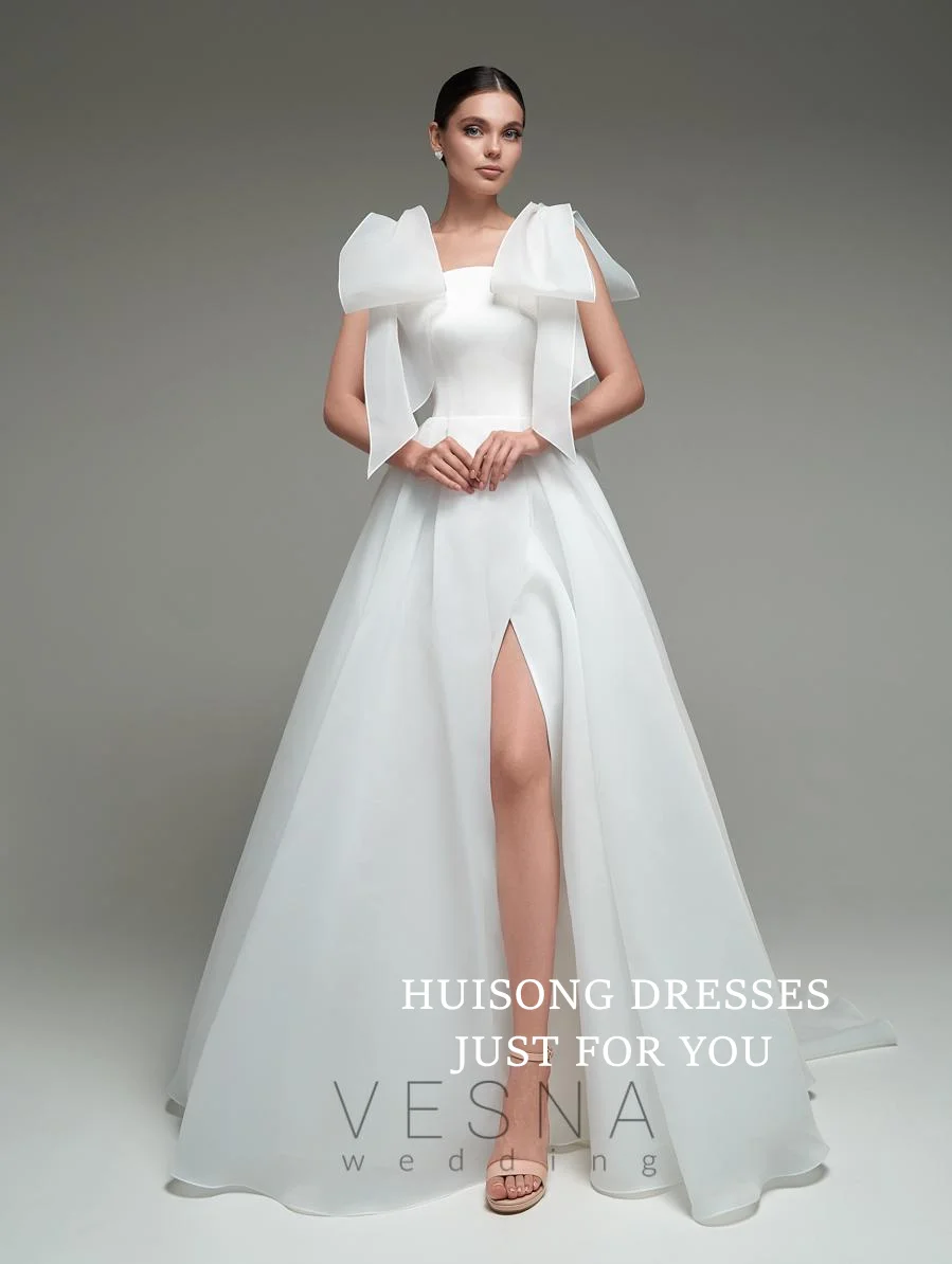 HUISONG Customized Organza Wedding Dresses Sleeveless Spaghetti Straps A-Line Side Split Beach Bridal Gown свадебное платье
HUISONG Customized Organza Wedding Dresses Sleeveless Spaghetti Straps A-Line Side Split Beach Bridal Gown свадебное платье