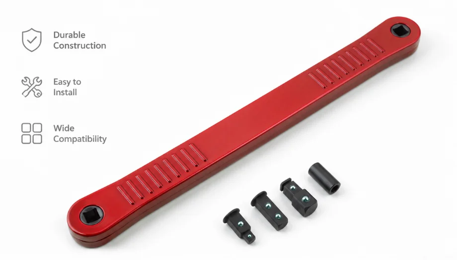 Space-Saving Offset Extension Wrench Set, Dual Purpose Impact Ratchet Tool with 4 Drive Adapters for Automotive Hand Repair
Space-Saving Offset Extension Wrench Set, Dual Purpose Impact Ratchet Tool with 4 Drive Adapters for Automotive Hand Repair