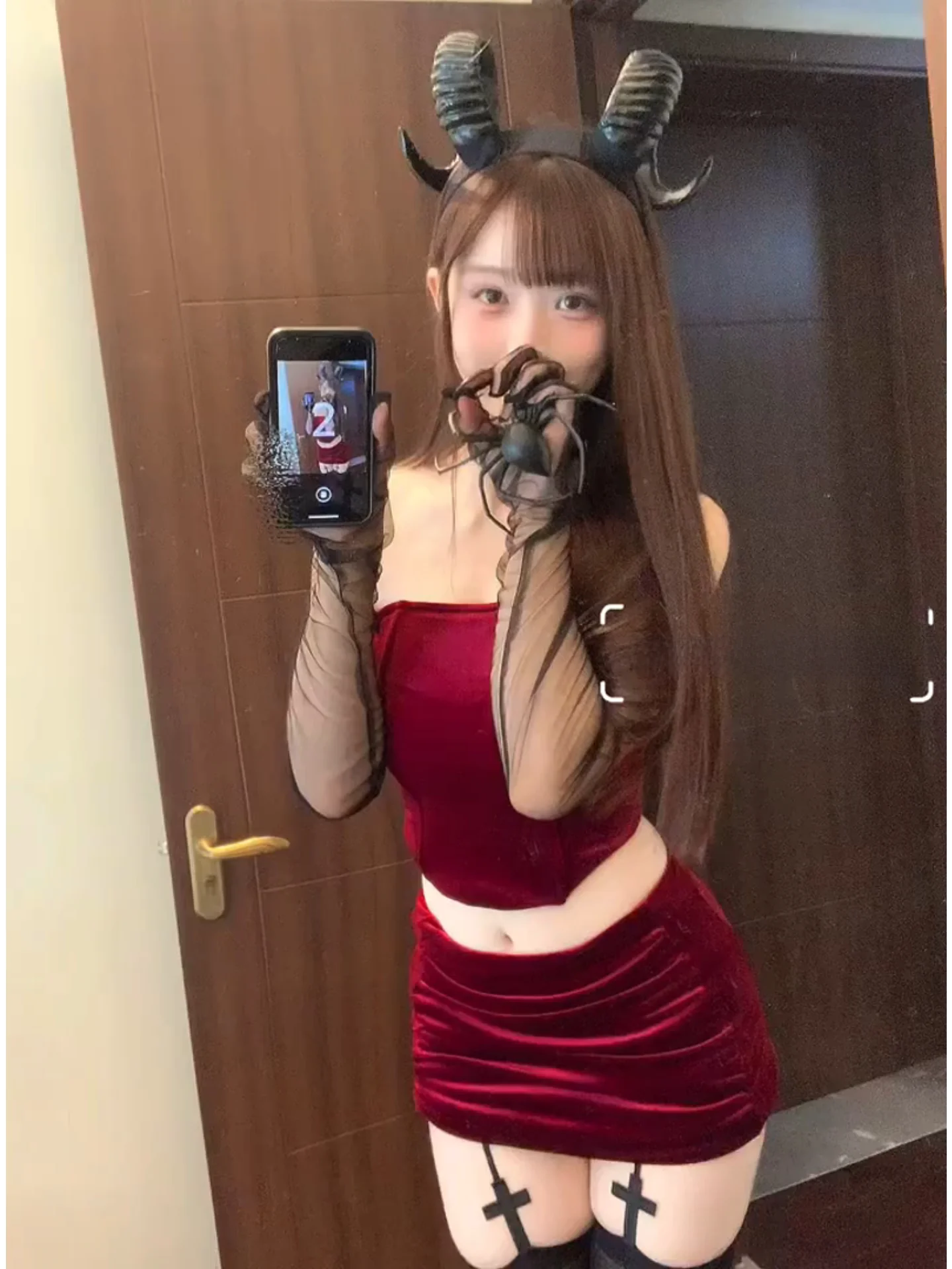 Sexy Red Devil loween Cosplay Slim Fit Tube Top Skirt Set High Waist Pleated Skirt Casual Sle Knot Design
Sexy Red Devil loween Cosplay Slim Fit Tube Top Skirt Set High Waist Pleated Skirt Casual Sle Knot Design