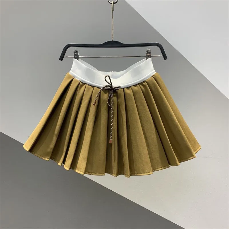 Girls' drawstring pleated short skirt 2026 summer new fashionable A-line anti slip waist skirt
Girls' drawstring pleated short skirt 2026 summer new fashionable A-line anti slip waist skirt