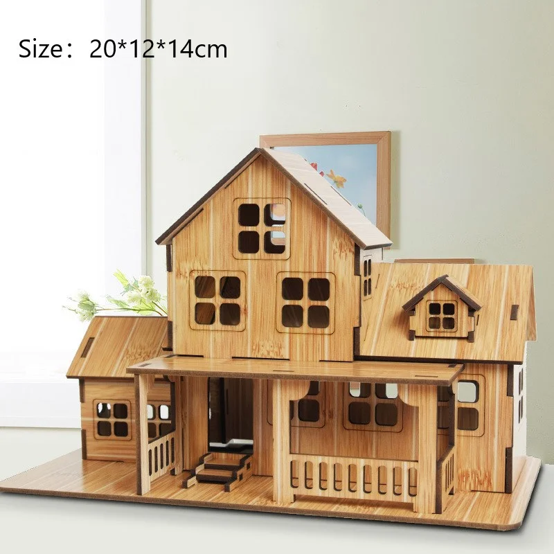 DIY wooden three-dimensional puzzle handmade cross-border popular building model toy house
DIY wooden three-dimensional puzzle handmade cross-border popular building model toy house