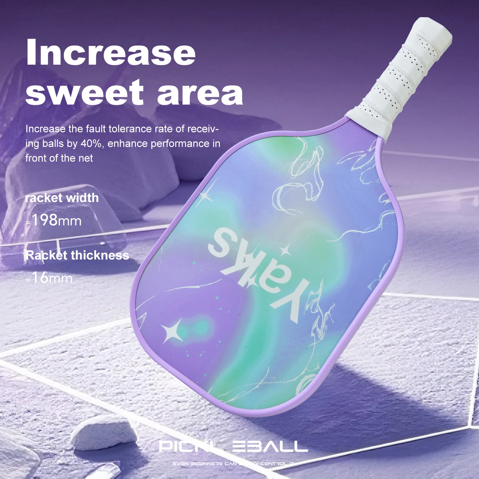 Весла для пиклбола с поверхностью из стекловолокна, прочная нескользящая ручка, легкий популярный спортивный аксессуар в помещении и на открытом воздухе, ракетка для пиклбола
Весла для пиклбола с поверхностью из стекловолокна, прочная нескользящая ручка, легкий популярный спортивный аксессуар в помещении и на открытом воздухе, ракетка для пиклбола