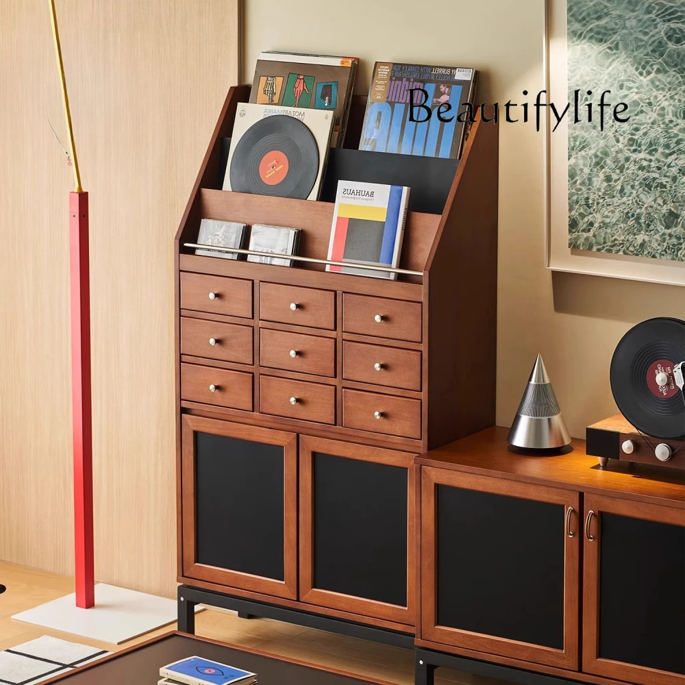 Retro side cabinet solid wood medieval Dougui decorative cabinet magazine storage small apartment multi-functional locker
Retro side cabinet solid wood medieval Dougui decorative cabinet magazine storage small apartment multi-functional locker