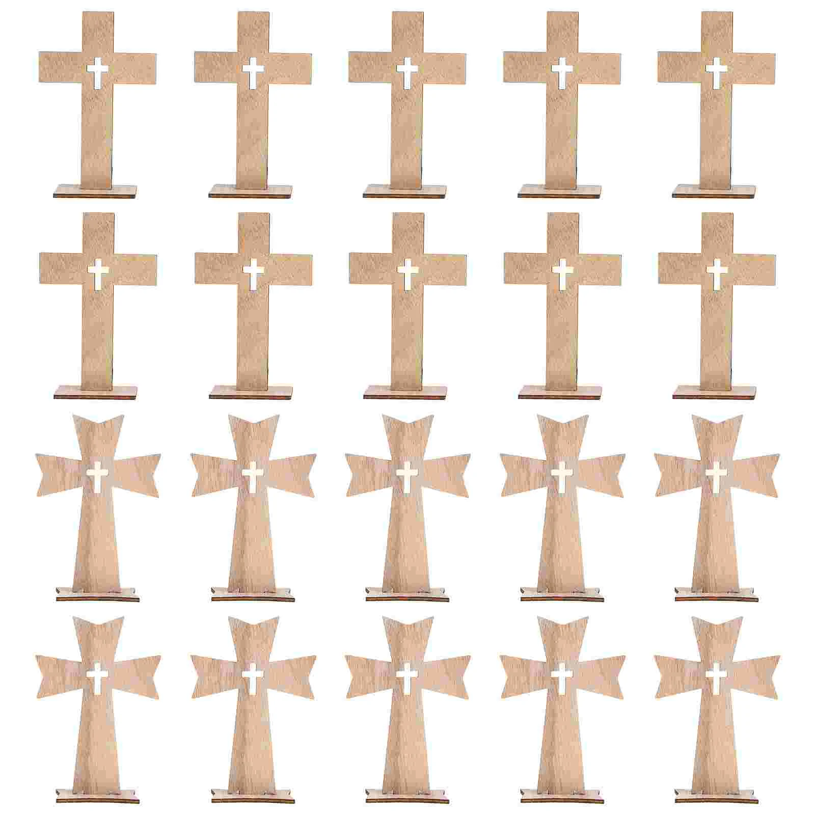 20 Sets Wooden Cross Ornaments Cross-shaped Decor Household Party Supply Adorn Decoration Desk
20 Sets Wooden Cross Ornaments Cross-shaped Decor Household Party Supply Adorn Decoration Desk