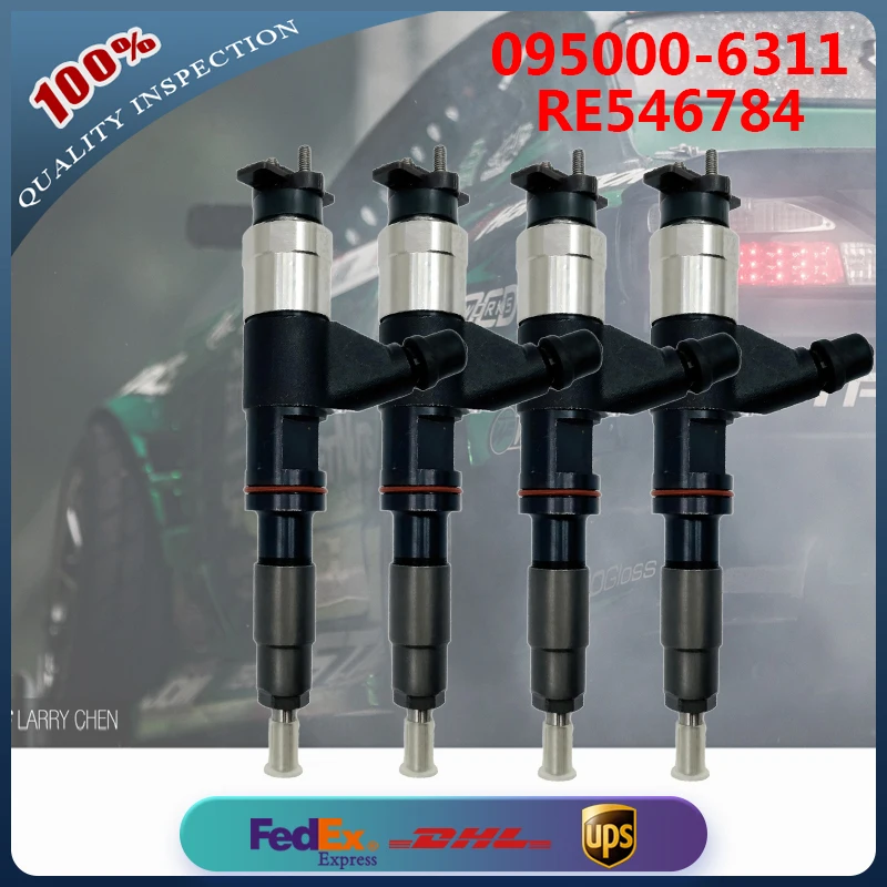 4PCS Common Rail Injector 095000-6310 095000-6311 RE546784 RE530362 for John Deere 4045T 6068T Engine 210G Excavator
4PCS Common Rail Injector 095000-6310 095000-6311 RE546784 RE530362 for John Deere 4045T 6068T Engine 210G Excavator
