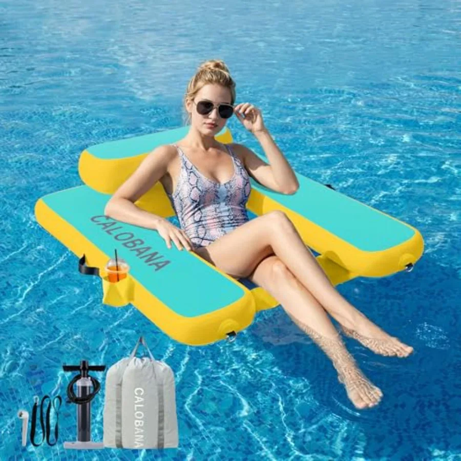 Heavy Duty Inflatable Floating Chair for Pool Lake and Beach Use Durable PVC Material Blue Color Extra-Wide Seat with Backrest
Heavy Duty Inflatable Floating Chair for Pool Lake and Beach Use Durable PVC Material Blue Color Extra-Wide Seat with Backrest