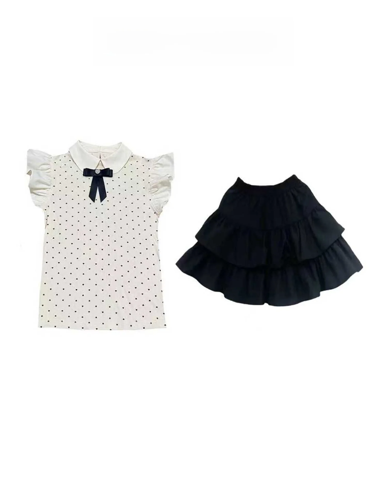 Sweet Preppy Polka Dot Doll Collar Skirt And Top Set Women's Summer Faion Ensemble ort Sve irt And Skirt
Sweet Preppy Polka Dot Doll Collar Skirt And Top Set Women's Summer Faion Ensemble ort Sve irt And Skirt