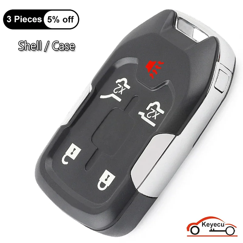 KEYECU Smart Remote Key Shell Case Cover Housing 5 Buttons for GMC Acadia 2017-2018 for Chevrolet Suburban Tahoe Yukon XL
KEYECU Smart Remote Key Shell Case Cover Housing 5 Buttons for GMC Acadia 2017-2018 for Chevrolet Suburban Tahoe Yukon XL