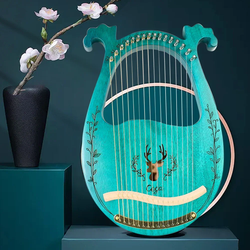 Wooden Mahogany Harp for Beginners 16 Strings Easy Learn Hand-Played Instrument with Spare Strings Music Gift Therapy Relaxation
Wooden Mahogany Harp for Beginners 16 Strings Easy Learn Hand-Played Instrument with Spare Strings Music Gift Therapy Relaxation