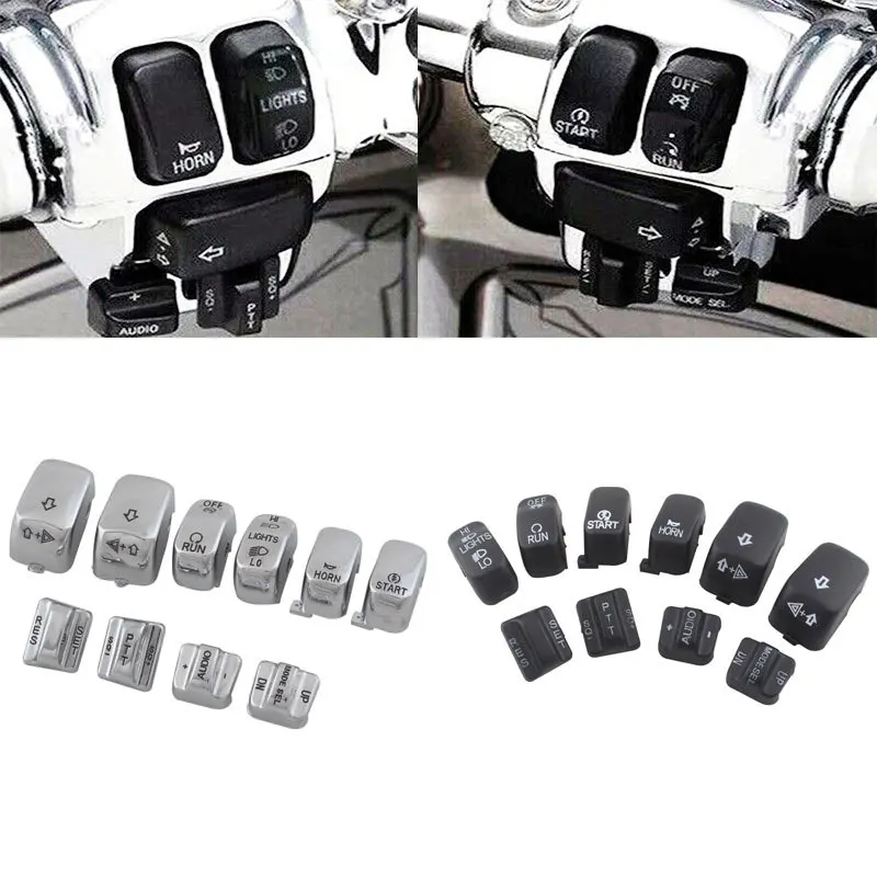 Motorcycle Black Hand Control Switch Caps Button Covers Kit For Harley Touring Glide Road King Sportster 883 Softail Dyna VRSC
Motorcycle Black Hand Control Switch Caps Button Covers Kit For Harley Touring Glide Road King Sportster 883 Softail Dyna VRSC