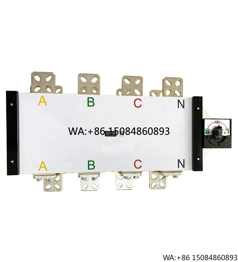 800A-1000A Manual Dual Power Transfer Isolator Switch Safe PV Grid Distribution Power Supply Switching Device
800A-1000A Manual Dual Power Transfer Isolator Switch Safe PV Grid Distribution Power Supply Switching Device