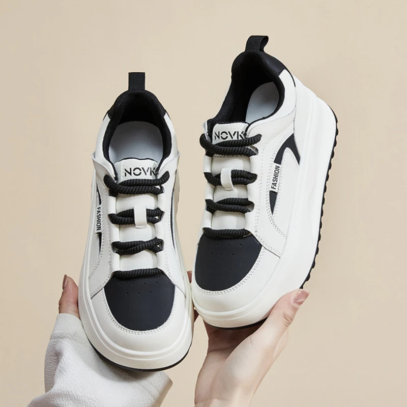 Thick-soled White Women's Sports Shoes 2023 Autumntime New Fashion Solid Color Round Toe Sneakers Women Sports Casual Shoe
Thick-soled White Women's Sports Shoes 2023 Autumntime New Fashion Solid Color Round Toe Sneakers Women Sports Casual Shoe
