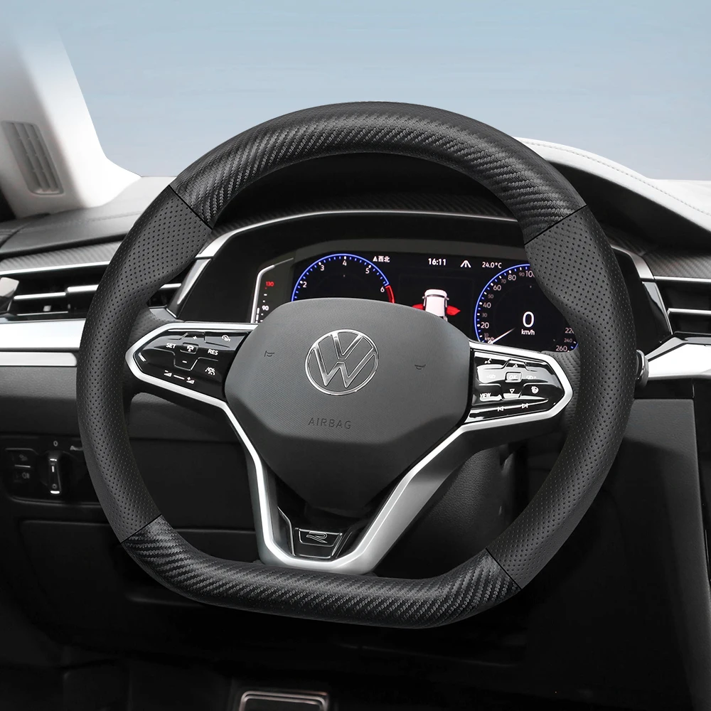Styling Mouldings Suitable For Volkswagen Breathable Leather Matte Carbon Fiber Texture Steering Wheel Cover Suitable For Polo G
Styling Mouldings Suitable For Volkswagen Breathable Leather Matte Carbon Fiber Texture Steering Wheel Cover Suitable For Polo G