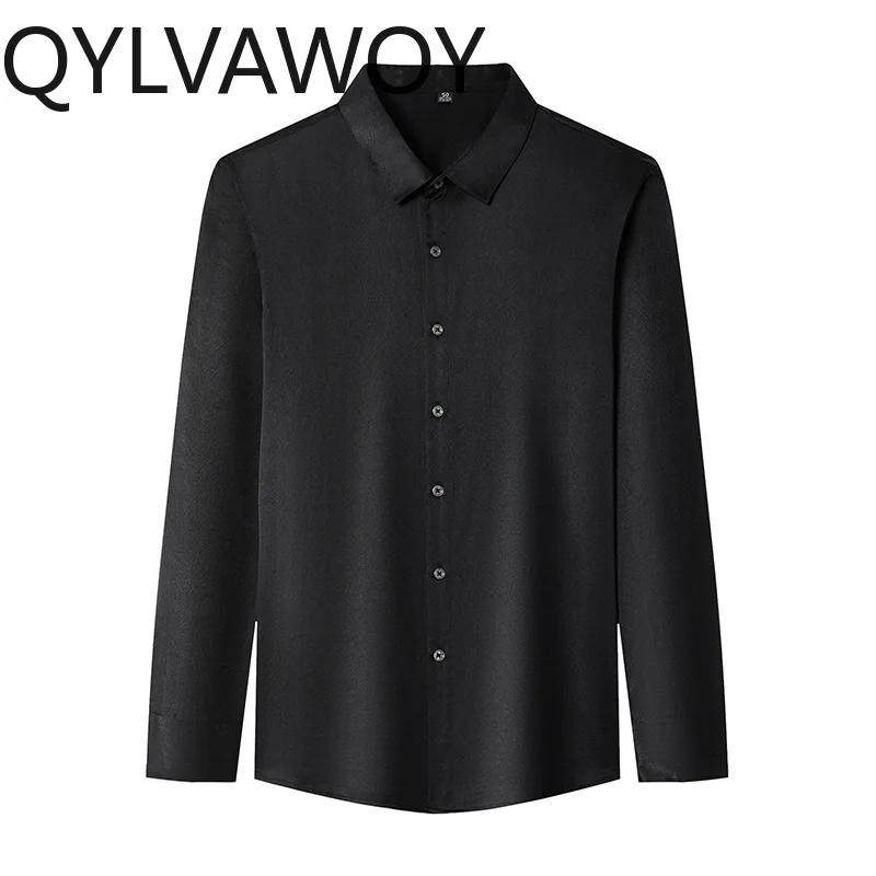 QYLVAWOY Spring Autumn Men's Shirts Clothing 90.8% Mulberry Silk Summer Tops Long Sleeve Shirt Thin Camisas De Hombre Versatile
QYLVAWOY Spring Autumn Men's Shirts Clothing 90.8% Mulberry Silk Summer Tops Long Sleeve Shirt Thin Camisas De Hombre Versatile