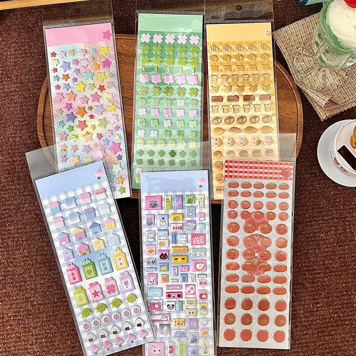 Fashion Bubble Stickers Lucky Element Star Foam Stickers Four-leaf Clover House Ancient Hand Account Collage Korean Series
Fashion Bubble Stickers Lucky Element Star Foam Stickers Four-leaf Clover House Ancient Hand Account Collage Korean Series