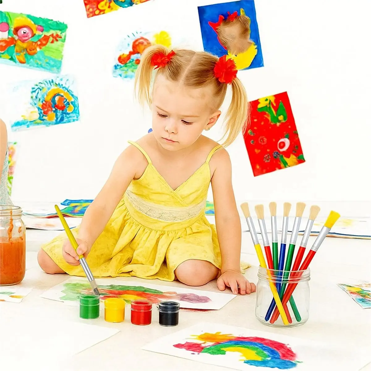 【BAAQ】 Набор детских кистей из 48 шт. для акриловых, масляных, акварельных и моющихся красок
【BAAQ】 Набор детских кистей из 48 шт. для акриловых, масляных, акварельных и моющихся красок