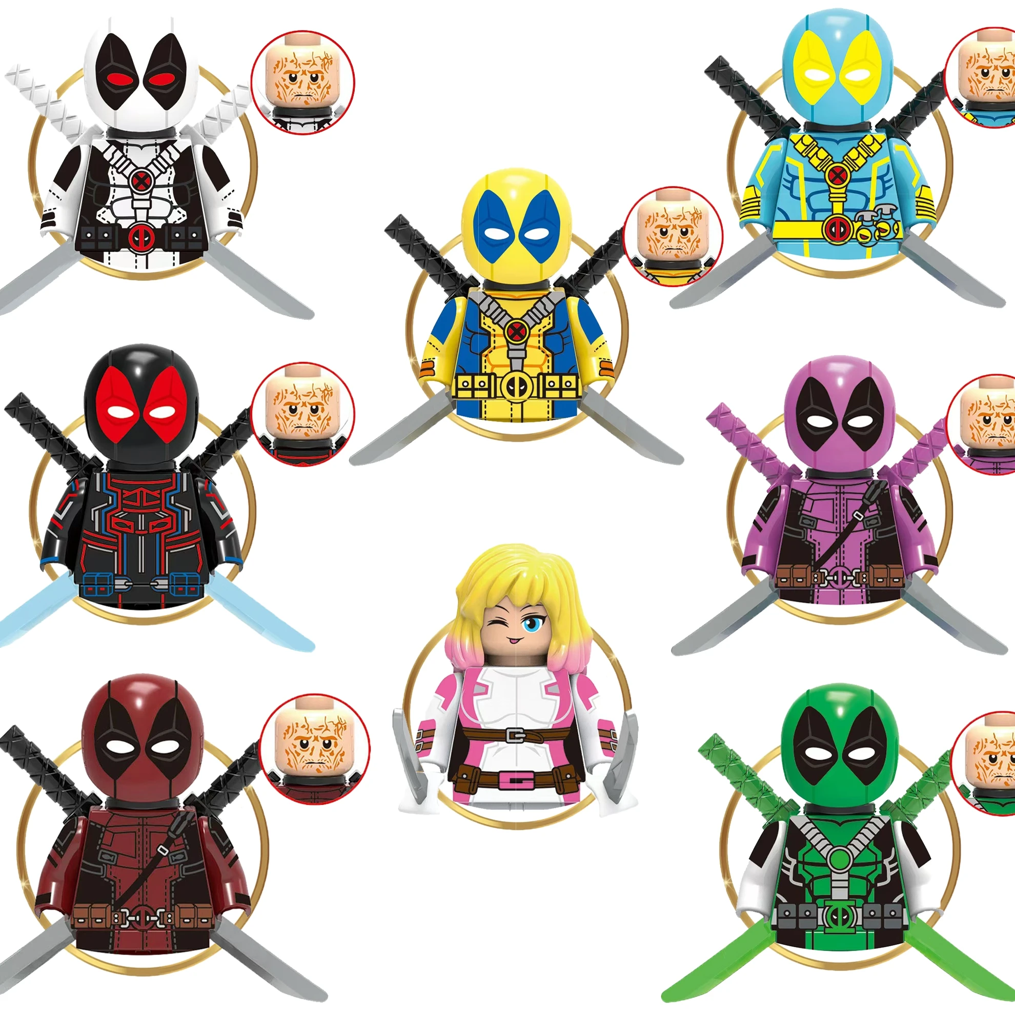 Marvel HOT animated character Deadpool building blocks gift puzzle children adult doll brick toys
Marvel HOT animated character Deadpool building blocks gift puzzle children adult doll brick toys