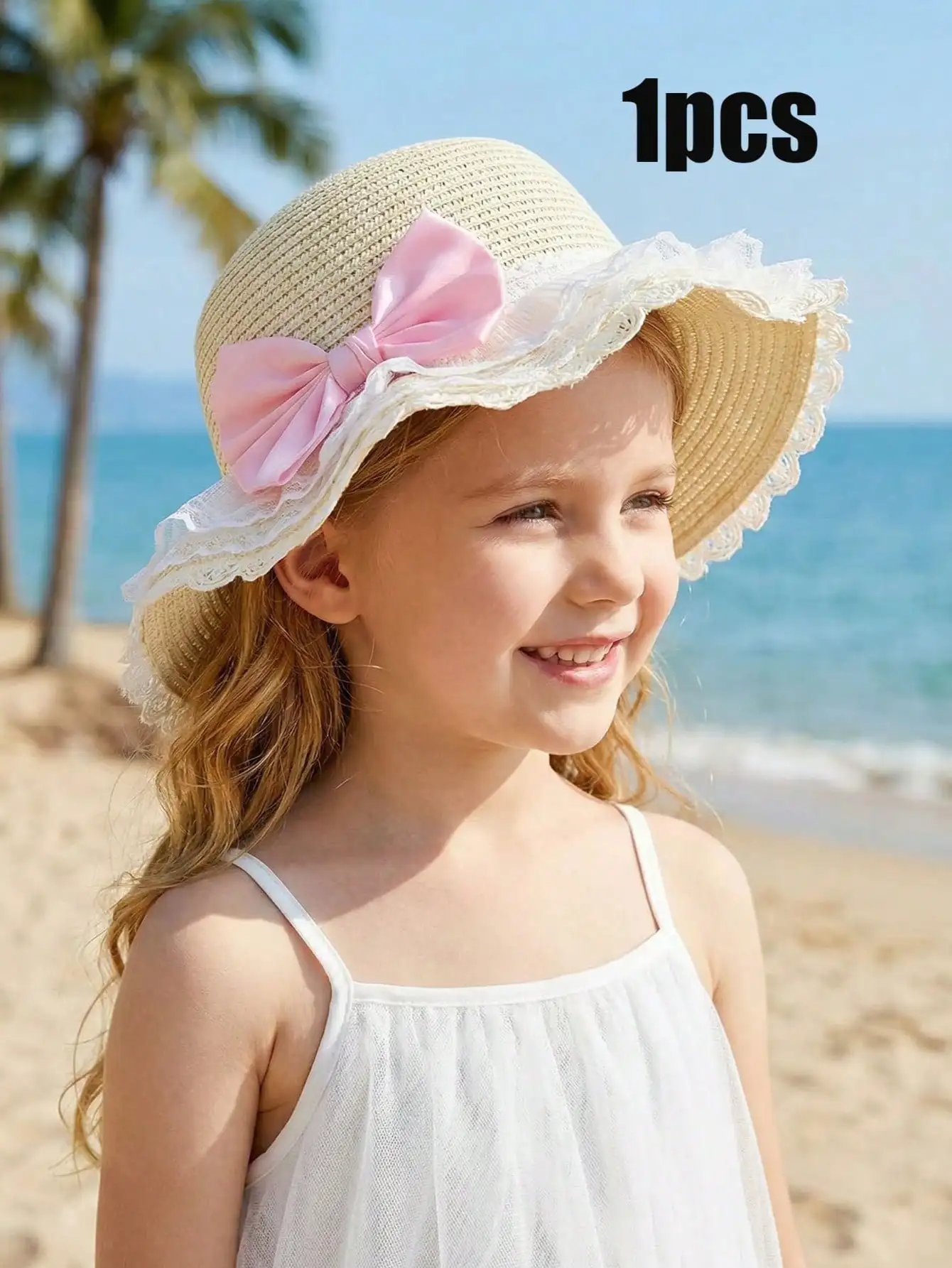 1Pc 3-8Y Girls Pink Big Bow Lace Wave Straw Hat Mesh Lace Summer Kids Beach Sun Hat
1Pc 3-8Y Girls Pink Big Bow Lace Wave Straw Hat Mesh Lace Summer Kids Beach Sun Hat