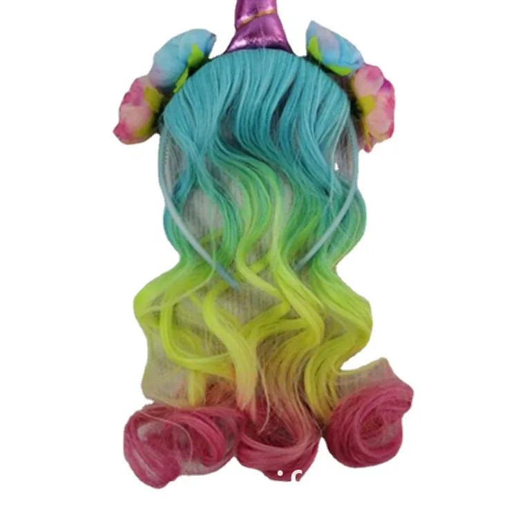 Unicorn Headband Synthetic Wig Colored Cosplay Hair Accessory Party Headpiece Halloween Costume Headgear Wholesale
Unicorn Headband Synthetic Wig Colored Cosplay Hair Accessory Party Headpiece Halloween Costume Headgear Wholesale