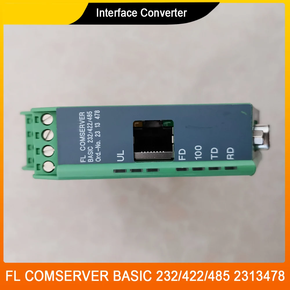 New FL COMSERVER BASIC 232/422/485 2313478 Interface Converter For Phoenix Support TCP And UDP
New FL COMSERVER BASIC 232/422/485 2313478 Interface Converter For Phoenix Support TCP And UDP