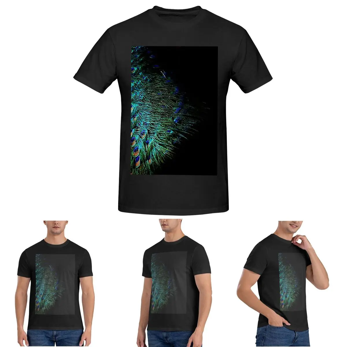 Мужская футболка с павлиньими перьями, хлопковые футболки большого размера, мужская летняя одежда с коротким рукавом и круглым вырезом, топы S-6XL
Мужская футболка с павлиньими перьями, хлопковые футболки большого размера, мужская летняя одежда с коротким рукавом и круглым вырезом, топы S-6XL