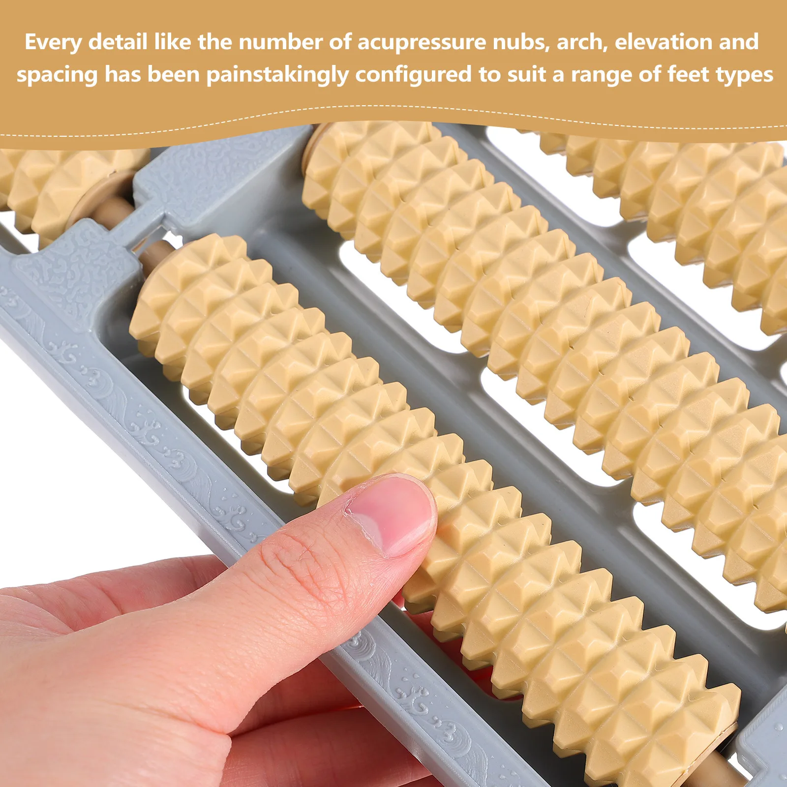 Ролик для ног для облегчения боли в ногах и расслабления способствует кровообращению текстурированной поверхности для массажа глубоких тканей пятки
Ролик для ног для облегчения боли в ногах и расслабления способствует кровообращению текстурированной поверхности для массажа глубоких тканей пятки