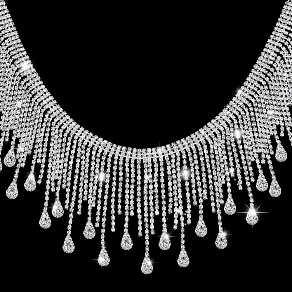 Rhinestone Fringe Trim Rhinestone Ribbon Tassel Chain Applique Diamond Crystal Tassel Fringe Trim for Sewing Crafts Clothing
Rhinestone Fringe Trim Rhinestone Ribbon Tassel Chain Applique Diamond Crystal Tassel Fringe Trim for Sewing Crafts Clothing