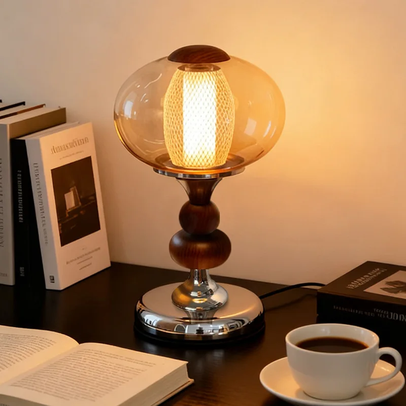 Medieval Glass Table Lamp Courtyard Living Room 3000K Iron Touch Switch Dimmable Bedside Table Study Retro Wooden Desk Light
Medieval Glass Table Lamp Courtyard Living Room 3000K Iron Touch Switch Dimmable Bedside Table Study Retro Wooden Desk Light