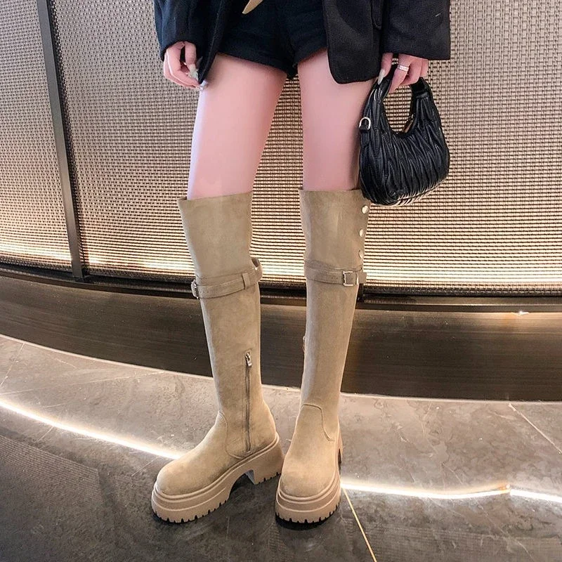 Женские винтажные сапоги выше колена в стиле вестерн, зима 2025 года, трансформируемые складные ботинки на флисовой подкладке, увеличивающие рост
Женские винтажные сапоги выше колена в стиле вестерн, зима 2025 года, трансформируемые складные ботинки на флисовой подкладке, увеличивающие рост