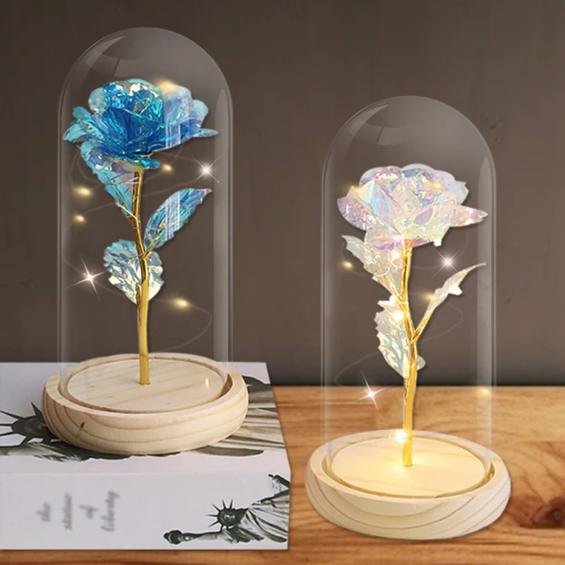 Artificial Rose Flowers Valentines Day Gift for Girlfriend Eternal Rose LED Light Foil Flower Wedding Decor Christmas Gift
Artificial Rose Flowers Valentines Day Gift for Girlfriend Eternal Rose LED Light Foil Flower Wedding Decor Christmas Gift