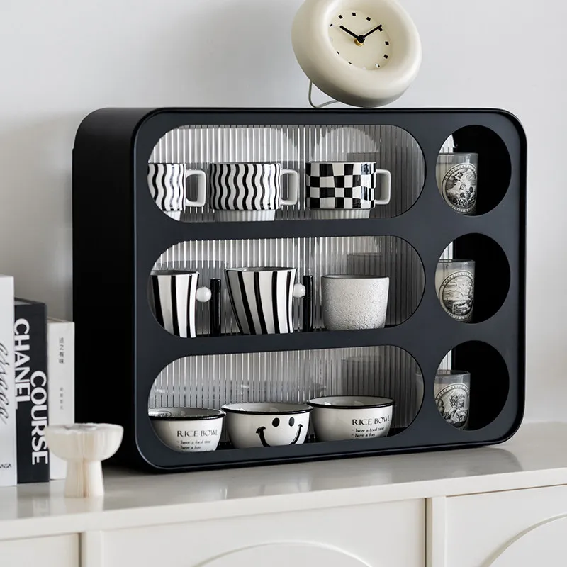 Nordic Sense Tabletop Side Counter Minimalist Iron Locker Storage Rack