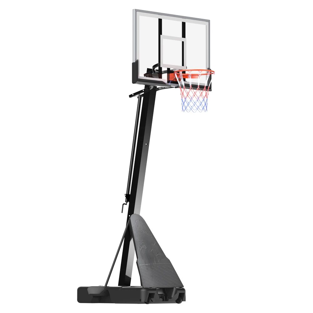 Регулируемая портативная уличная подставка для баскетбольного кольца с упором из закаленного стекла и ободком для ПК или баскетболистов 
Регулируемая портативная уличная подставка для баскетбольного кольца с упором из закаленного стекла и ободком для ПК или баскетболистов