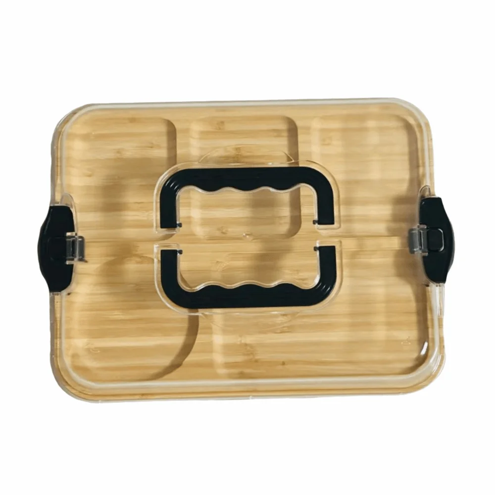 Transparent Bamboo Cheese Board Divided Grid Square Shape Wooden Cheese Board with Lid Snap-On Lid Bamboo Cheese Tray
Transparent Bamboo Cheese Board Divided Grid Square Shape Wooden Cheese Board with Lid Snap-On Lid Bamboo Cheese Tray