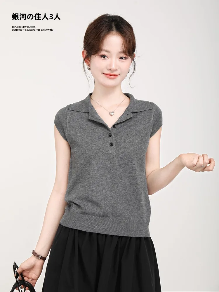 Galaxy Resident Knitted Neck Short Sleeve Slim Fit Women's T-Shirt College Style Summer New Arrival Thin Fabric Top
Galaxy Resident Knitted Neck Short Sleeve Slim Fit Women's T-Shirt College Style Summer New Arrival Thin Fabric Top