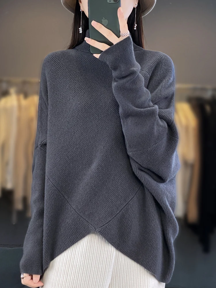 New Fashion Autumn Winter Women Sweater 100% Merino Wool Female Knitted Pullover Long Sleeve Ladies Clothing Tops Soft Outerwear
New Fashion Autumn Winter Women Sweater 100% Merino Wool Female Knitted Pullover Long Sleeve Ladies Clothing Tops Soft Outerwear