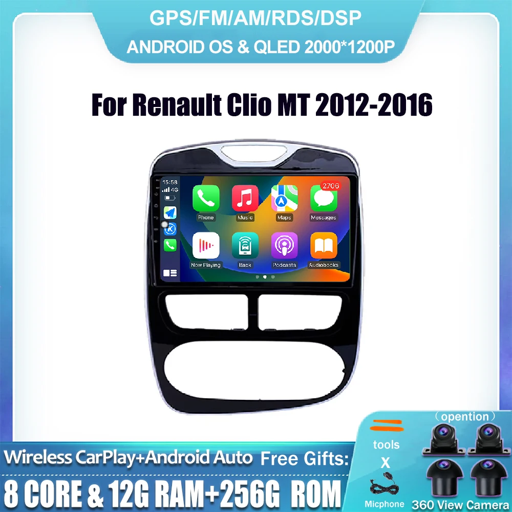 10.1" CarPlay DSP RDS Video Player For Renault Clio MT 2012-2016 Car Radio Multimedia Android 14 Auto Stereo IPS WIFI 4G GPS BT
10.1" CarPlay DSP RDS Video Player For Renault Clio MT 2012-2016 Car Radio Multimedia Android 14 Auto Stereo IPS WIFI 4G GPS BT