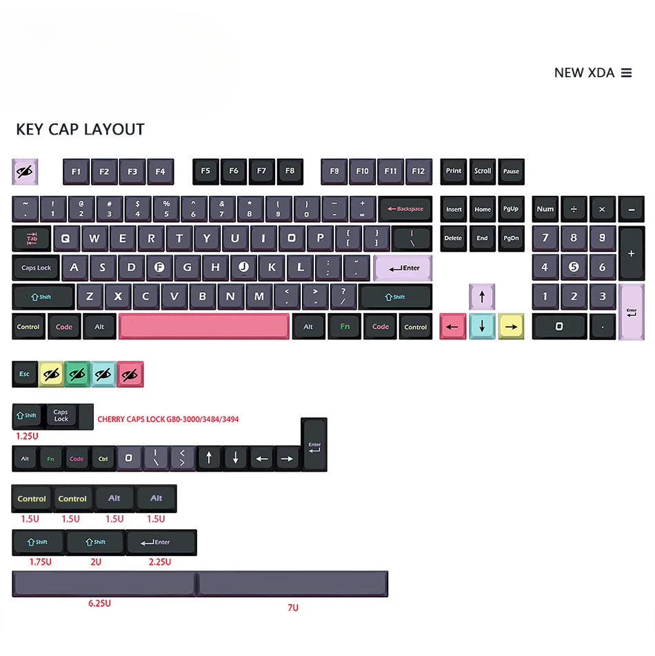 XDA Keycaps Dracula Five-Sided Sublimation PBT Material 133 Keys Suitable for Customized Mechanical Keycaps
XDA Keycaps Dracula Five-Sided Sublimation PBT Material 133 Keys Suitable for Customized Mechanical Keycaps