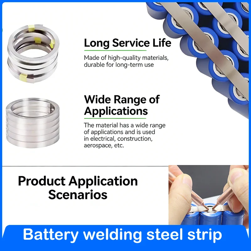 10m/Roll High Precision Nickel Plated Welding Strip 0.1-0.2mm - Battery Connection Belt for 18650 21700 Li-ion Packs
10m/Roll High Precision Nickel Plated Welding Strip 0.1-0.2mm - Battery Connection Belt for 18650 21700 Li-ion Packs