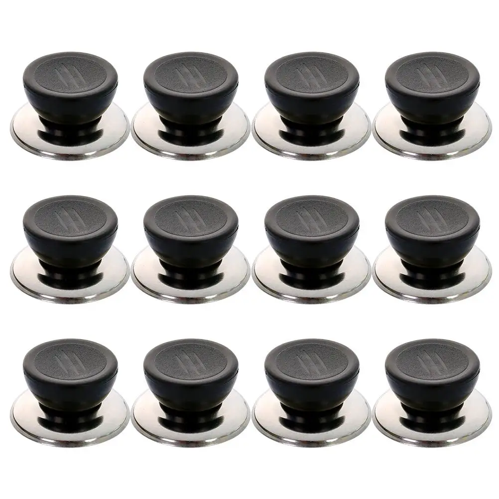 12 PCS Pot Cover Caps Pan Lid Handles Knobs Simple Non-slip Kitchen Utensil Replacement Black Useful Accessories
12 PCS Pot Cover Caps Pan Lid Handles Knobs Simple Non-slip Kitchen Utensil Replacement Black Useful Accessories