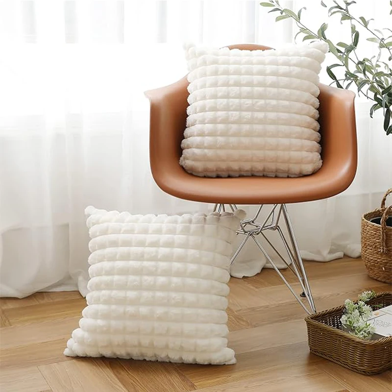 Super Soft Pillowcase Plush White Plaid Decorative Home Pillowcase 45x45 Cushion Cover For Living Room Sofa Bedroom Pillowcase
Super Soft Pillowcase Plush White Plaid Decorative Home Pillowcase 45x45 Cushion Cover For Living Room Sofa Bedroom Pillowcase