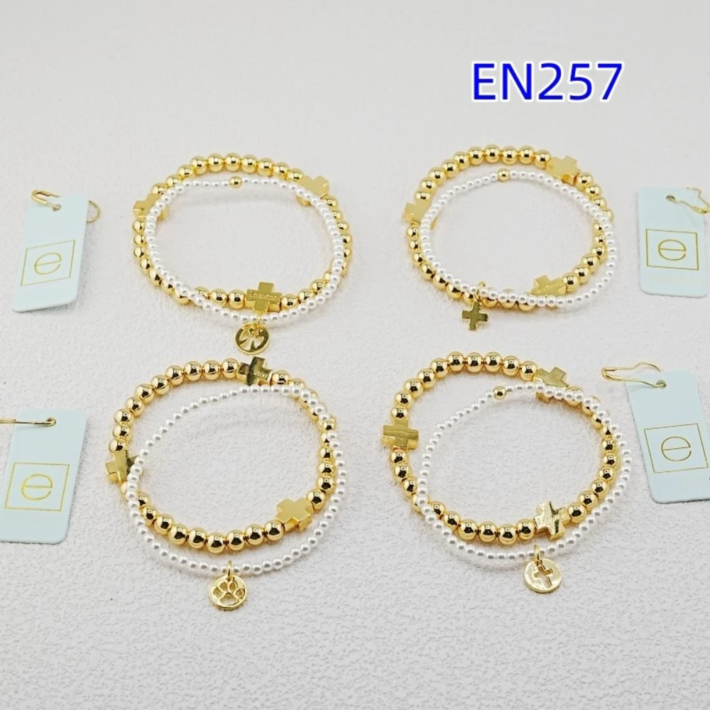YEEVAA Gold Cross Charm & White Pearl Stackable Stretch Bracelet Set, 14K Gold Plated Beaded Layered Bracelets for Women
YEEVAA Gold Cross Charm & White Pearl Stackable Stretch Bracelet Set, 14K Gold Plated Beaded Layered Bracelets for Women