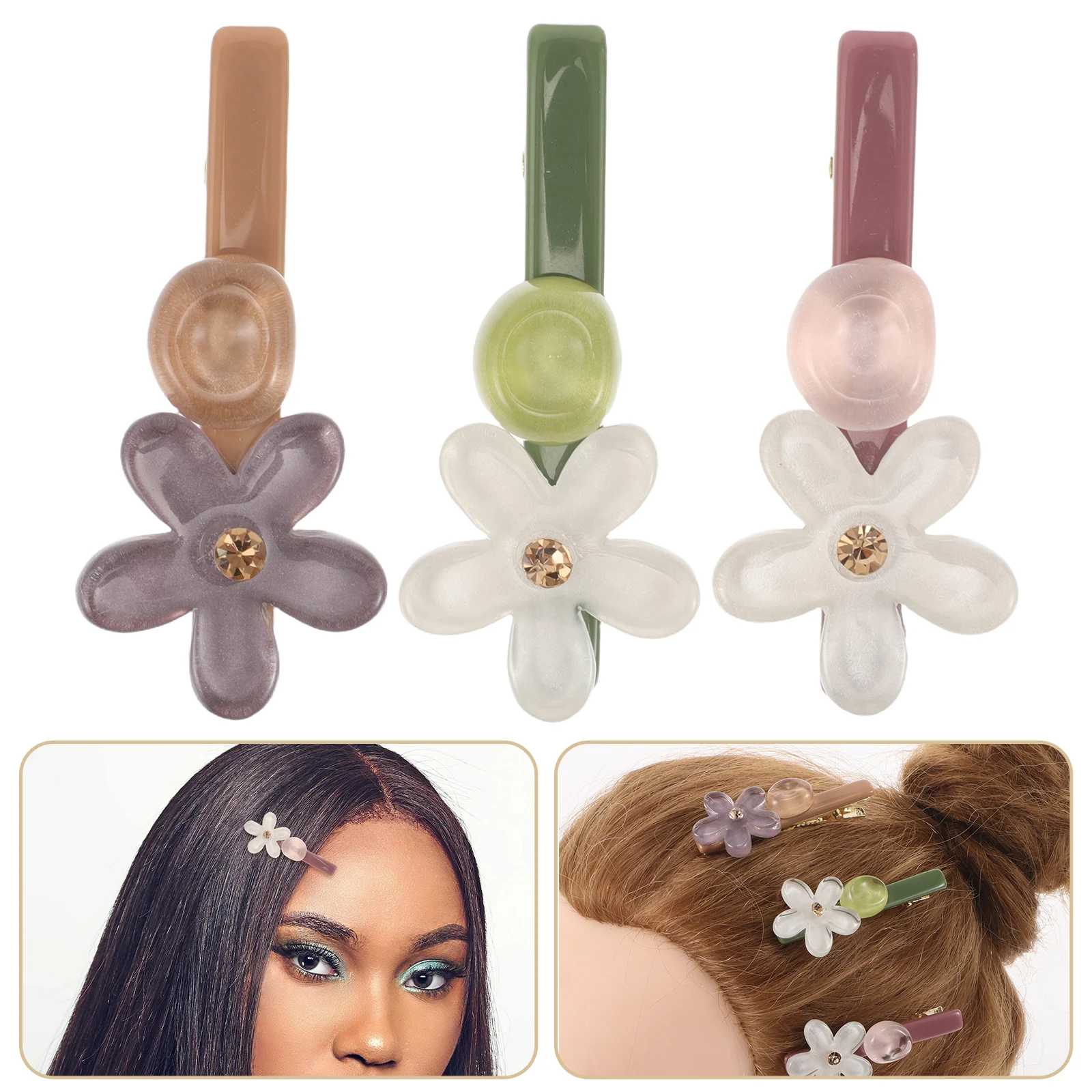 3pcs Mini Flower Hair Claw Clips For Women Translucent Petal Design Duckbill Barrettes Secure Nonslip Bangs Side Hairpins
3pcs Mini Flower Hair Claw Clips For Women Translucent Petal Design Duckbill Barrettes Secure Nonslip Bangs Side Hairpins