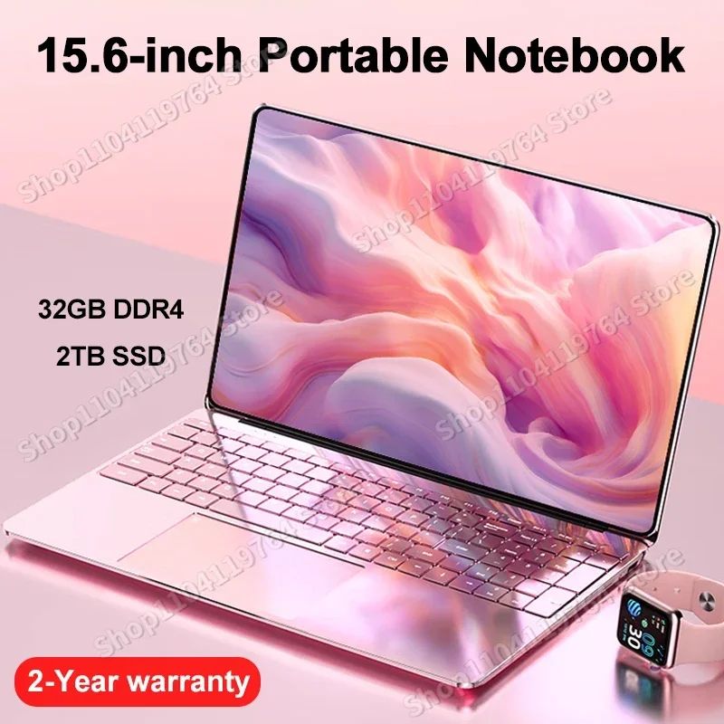 Portable 15.6" Laptop 32GB Ram DDR4 2TB SSD Windows 11 Notebook Pc Gamer Intel N5095 Office Computer with Backlit Fingerprint
Portable 15.6" Laptop 32GB Ram DDR4 2TB SSD Windows 11 Notebook Pc Gamer Intel N5095 Office Computer with Backlit Fingerprint