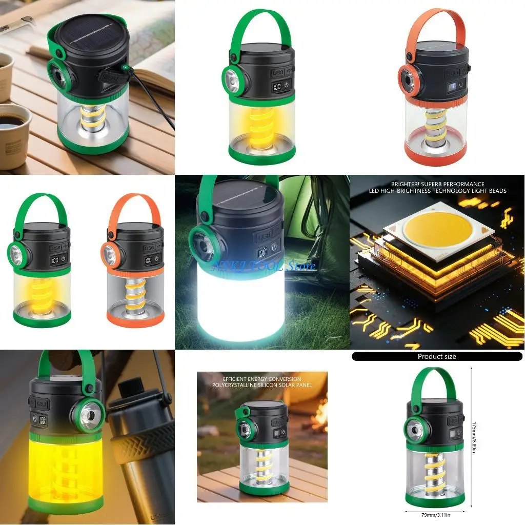 L8RC Portable Light 88h Runtime Solar Tent Light Suitable for Camping Hiking
L8RC Portable Light 88h Runtime Solar Tent Light Suitable for Camping Hiking