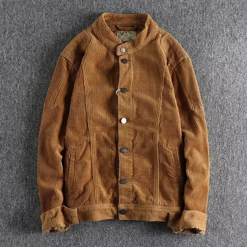 Pop New Hot Sale Of The Season Men's Casual Corduroy Jacket Single Button Collar Coat Spring Autumn Fashionable Youth Outerwear
Pop New Hot Sale Of The Season Men's Casual Corduroy Jacket Single Button Collar Coat Spring Autumn Fashionable Youth Outerwear