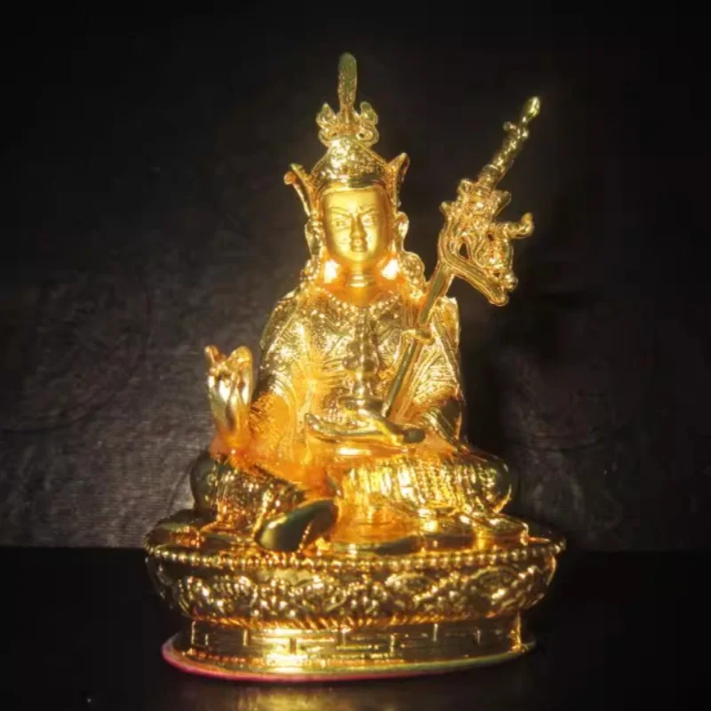 Vintage Golden Padmasambhava Buddha Statue antique Nepal Alloy Tibetan Buddhist Buddha Statue Home Buddha Hall Desktop Decor
Vintage Golden Padmasambhava Buddha Statue antique Nepal Alloy Tibetan Buddhist Buddha Statue Home Buddha Hall Desktop Decor